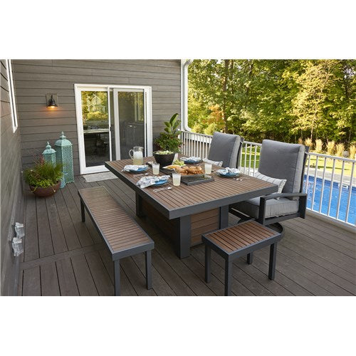 Outdoor Greatroom Kenwood Linear Dining Height Fire Table
